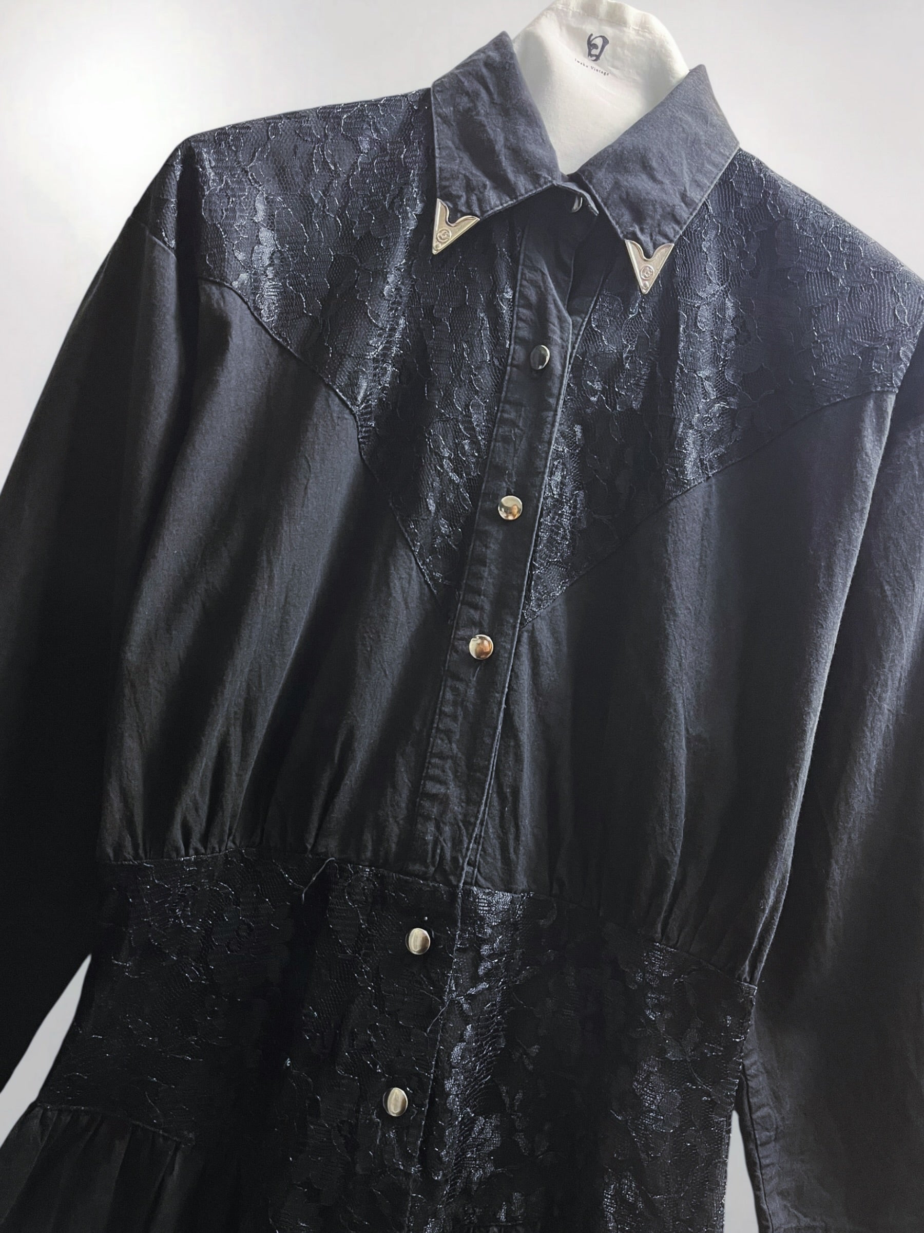 ブラック レース ワンピース 80s ヴィンテージ古着 – Iwakuvintage