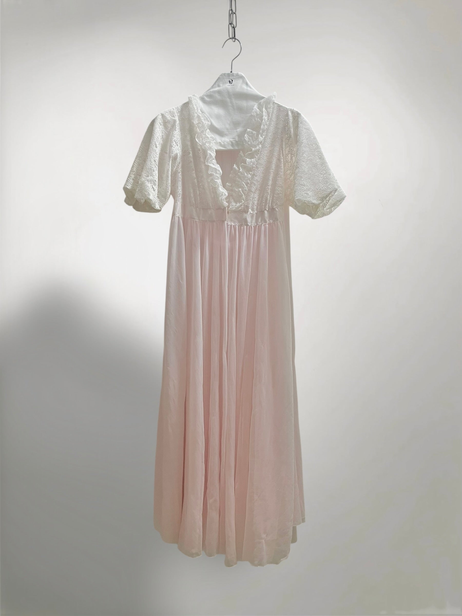 ピンク レース フリル シアー ワンピース 60s ヴィンテージ古着